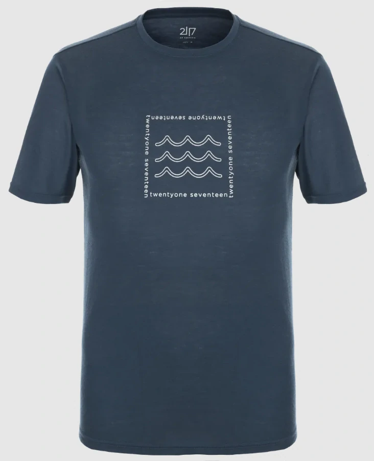 Pánske Merino tričko 2117 TISTA Navy