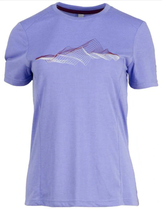 Dámske funkčné tričko GTS Mountain Graphic Lila