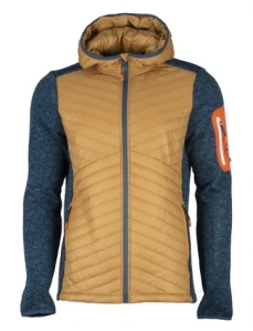 Pánska hybridná bunda GTS KnitMix Brown