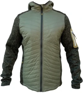 Pánska hybridná bunda GTS KnitMix Khaki